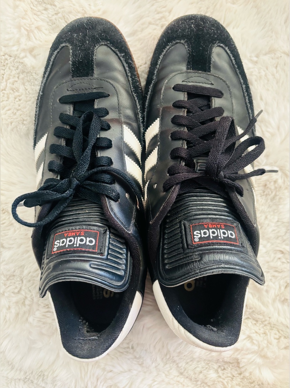 adidas SAMBA INDOOR SOCCER SHOES Black & White Size: 11 - Picture 6 of 7